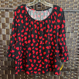 Michael Kors,Bl/Red,Large,Hearts Top
