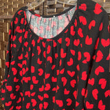 Michael Kors,Bl/Red,Large,Hearts Top