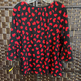 Michael Kors,Bl/Red,Large,Hearts Top