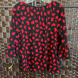 Michael Kors,Bl/Red,Large,Hearts Top