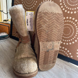Lukees,Tan,7,Knit Slipper