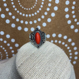PAPARAZZI,Silver, red Stone