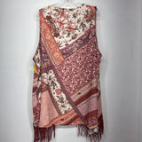 cj banks,Wine floral,M,Kimono vest