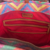 Dooney & Bourke,Rainbow,12x12, Zig Zag Large Tote