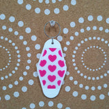 Pink+, Heart Keychain