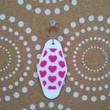 Pink+, Heart Keychain