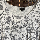 J Jill,White+,Small,Floral Top