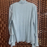 R & M Richards,Blue,Medium,Glitter Blouse