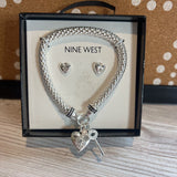 Heart Earings,Silver,2 pc,charms