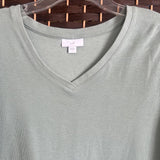 J Jill,Green,Medium,Long Sleeve Top With Pockets