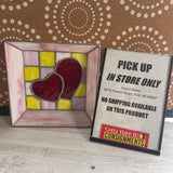 Pink+,7 In,Stained Glass Tray