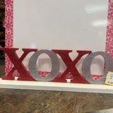 Red/Wh,11X4 in,XOXO sign