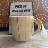 HALLMARK,Tan+, Bird Happiness Striped Mug