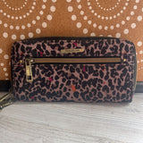 Travelon,Brown, Cheetah Print Wallet