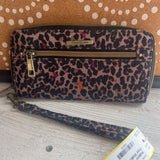 Travelon,Brown, Cheetah Print Wallet