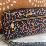 Travelon,Brown, Cheetah Print Wallet