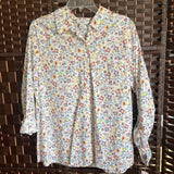 Croft & Barrow,White+,Large,Floral Shirt