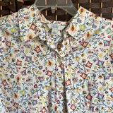 Croft & Barrow,White+,Large,Floral Shirt
