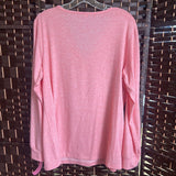 Pink,Large,V Neck Top