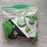Green,5pc,St. Patrick's Day Socks/Pins