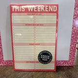 Pink, This Weekend Planner