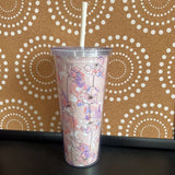 Pink+, Travel Tumbler w/lid