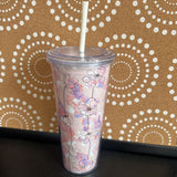 Pink+, Travel Tumbler w/lid