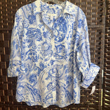 Chicos,Bl/Wh,3,Paisley Top