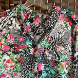 NY Collection,Black+,Large,Floral Top