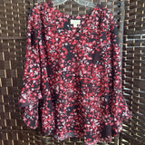 Belle,Black+,Large,Floral Top