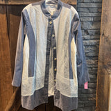 Chicos,Gray+,4,Lace Button Jacket