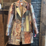 Chicos,Brown/Gold,1,Multi-Patterned Jacket