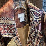 Chicos,Brown/Gold,1,Multi-Patterned Jacket