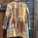 Chicos,Brown/Gold,1,Multi-Patterned Jacket