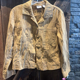 Chicos,Brown,0,Polyester Button Jacket