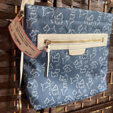 Radley London,Cr/Bl, Scottie Nylon Crossbody