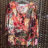 George Simpton,Blk Orn Red,S,Shiny Prnt