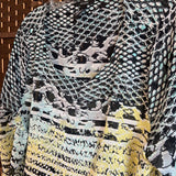 Alfani,Mint Ylw Blk ,L,Print Blouse