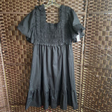 English Factory,Black,L,Black Puff Sleeves
