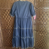 English Factory,Blue/White Trim,L,Dress