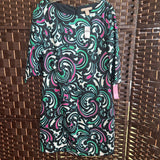 Banana Republic,Black/Pink+,6,Swirl Dress