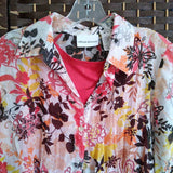 Alfred Dunner,Coral+,8,2 Layer Floral Top