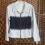 Worthington,Blue,10P,Aztec Jacket