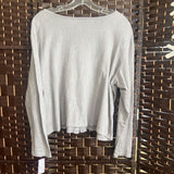 J Jill,Gray+,XL,Floral Button Top