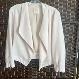 CANDIES,Light Pink,Large,Lace/Zip Sleeve Blazer