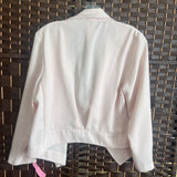 CANDIES,Light Pink,Large,Lace/Zip Sleeve Blazer