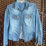 Bongo,Blue+,Medium,Gem Pocket Denim Jacket