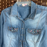 Bongo,Blue+,Medium,Gem Pocket Denim Jacket