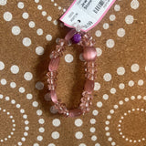 Pink, Cat Eye Stone Bead Bracelet