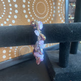 Purple, Dangle Beaded Bracelet